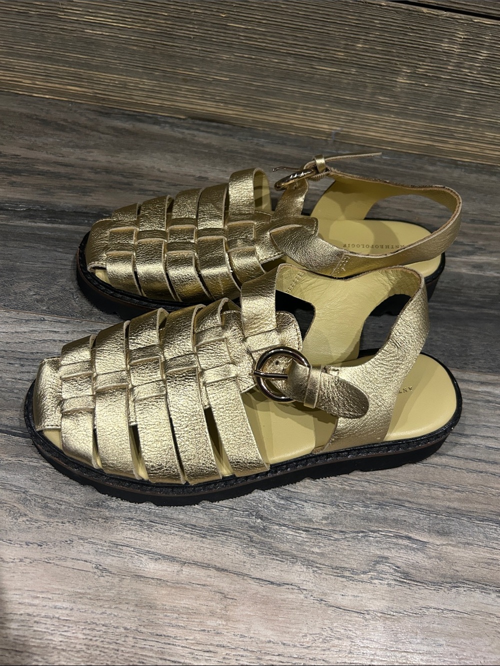 Anthropology sandals size 36